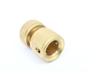Acople rápido con stop bronce 1/2''