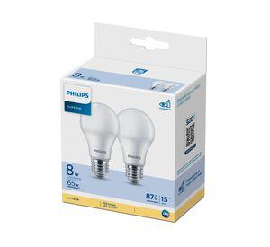 Ampolleta led 8W E27 luz cálida EcoHome 2 un