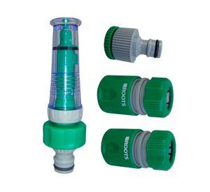 Regador 2 acoples 1/2'' y adaptador 1/2''-3/4''