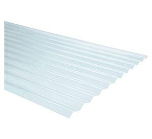 Plancha fibra de vidrio ondulada 0.5x850x2000 mm