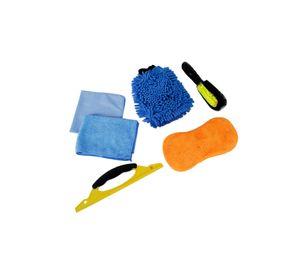 Kit limpieza para auto azul 7 piezas Datrak