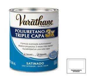 Protector de madera 946 ml 3X triple capa satín Varathane.
