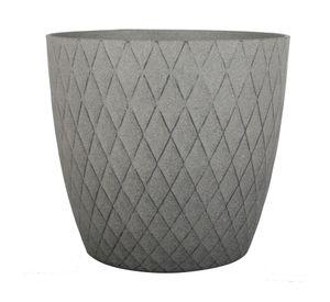 Macetero 27 cm Muriel gris oscuro Outzen