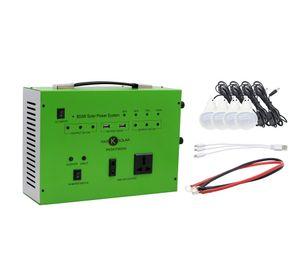 Lámpara solar PKS800WA verde 800W 4 luces cálida