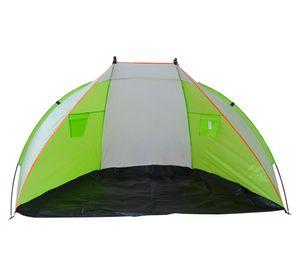 Carpa de playa 2 personas Bicolor blanco/verde