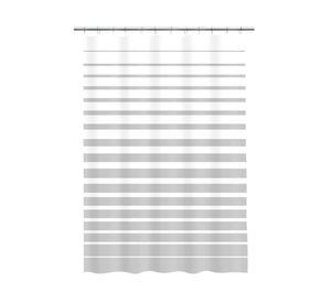 Cortina baño Rayas gris 180x180 cm