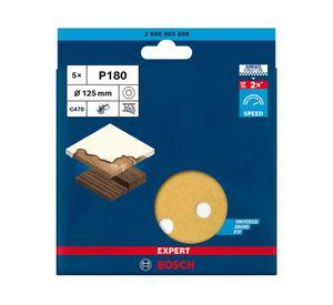 Disco de lija 125 mm Expert C470 grano 180 pack 5 unidades