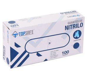 Guante de nitrilo azul 3.5 g 100 uni