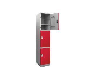 Locker plástico 3 puertas clave Maletek