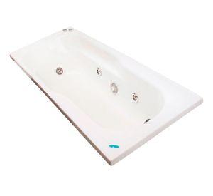 Tina hidromasaje 70x170 cm 5 jets izquierdo logic 170 norglas