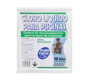 Cloro líquido piscina 10 kg Pura tech