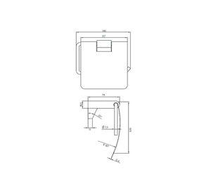 Porta papel Dessin Stretto