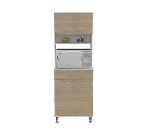 Kit cocina 4 puertas 1 cajón Kitchen 60 blanco/rovere TuHome