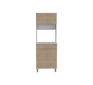 Kit cocina 4 puertas 1 cajón Kitchen 60 blanco/rovere TuHome