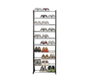Organizador zapatos 10 repisas negro Cotidiana