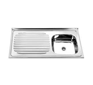Mueble base lavaplatos izquierdo 100 cm blanco Tebisa