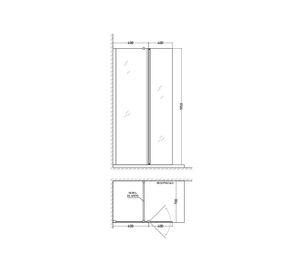 Shower 100x195 cm TEB-GG7018000000 Tebisa