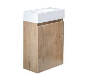 Mueble vanitorio 40 cm Gunnar nogal tierra Duschy.