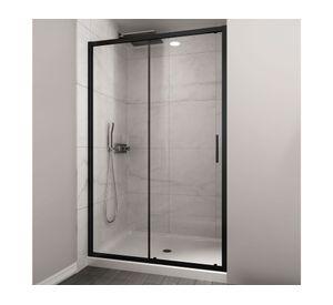 Mampara Premium perfil negro matte 190x140x3.5 cm
