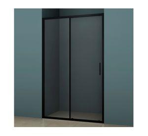 Mampara Premium perfil negro matte 190x140x3.5 cm