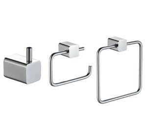 Set accesorios baño Life cromado 3 piezas