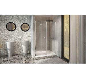 Mampara Plegable perfil cromado 190x80x3.5 cm