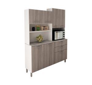 Kit cocina 6 puertas 183x138.9x37.9 cm CZ gris