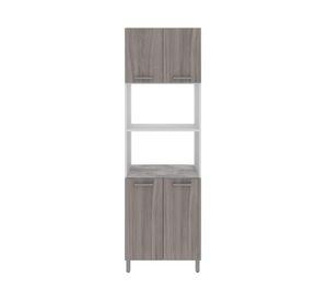 Mueble de cocina 4 puertas 204x63x46.8 cm CZ gris