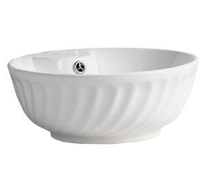 Lavamanos sobreponer 16x41x41 cm blanco