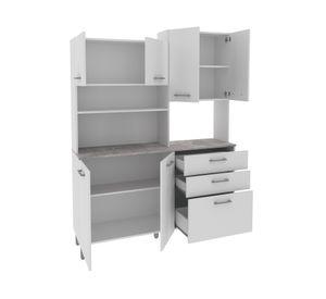 Kit cocina 6 puertas 183x138.9x37.9 cm CZ blanco
