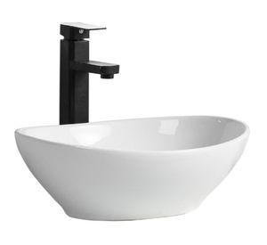 Lavamano sobreponer 41 cm loza blanco