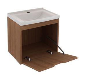 Mueble vanitorio aéreo 38.4 cm BN almendra