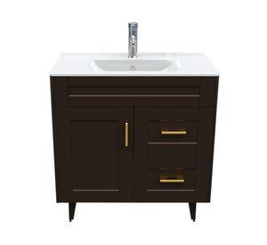 Mueble vanitorio 80 cm BM-Deluxe-80SKC+P-80 café Domsa