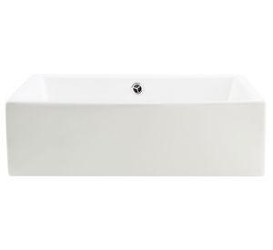 Lavamano sobreponer 51 cm loza blanco
