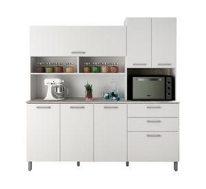 Kit cocina 6 puertas 183x177.7x37.9 cm CZ blanco