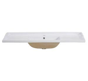 Lavamano 47 cm sobreponer blanco