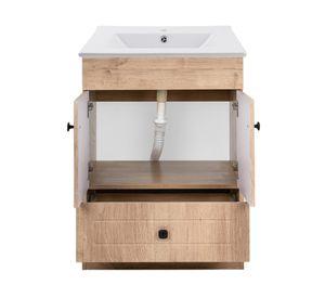 Mueble vanitorio 60 cm b60ph-wood+P-60 nogal