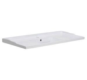 Lavamano 47 cm sobreponer blanco