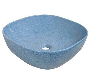 Lavamano sobreponer 41.5 cm loza azul