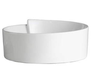 Lavamanos sobreponer 14.5x37x37 cm blanco