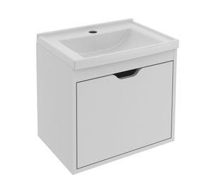 Mueble vanitorio aéreo 38.4 cm BN blanco