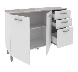 Mueble de cocina 2 puertas 82.5x119.8x37.9 cm CZ blanco
