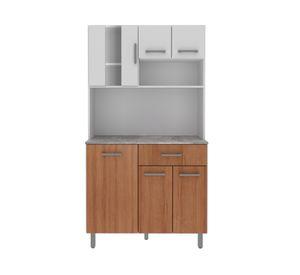 Kit cocina 6 puertas 172.5x92.2x37.9 cm CZ café