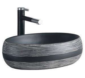 Lavamanos sobreponer 14.5x49x35.5 cm SLC880 Inca Black