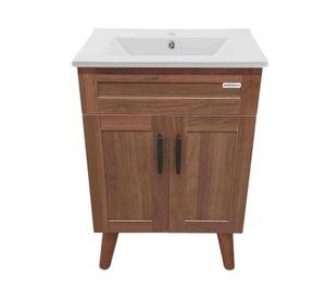 Kit mueble vanitorio BM5040 80x40x50 cm nogal