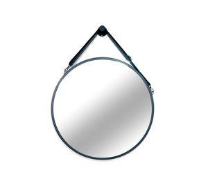 Espejo decorativo circular negro 60x60 cm