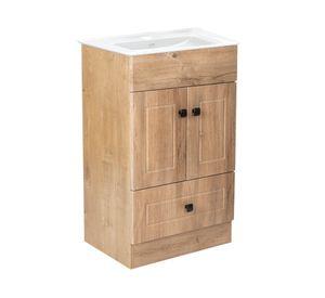 Kit mueble vanitorio B50PH Wood 50C 80x40x50 cm café