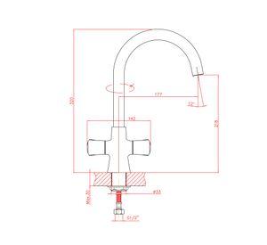 Monoblock lavaplatos MPL-4001 cromo