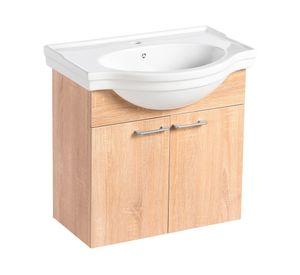 Gabinete con soporte nogal 72x60x42 cm