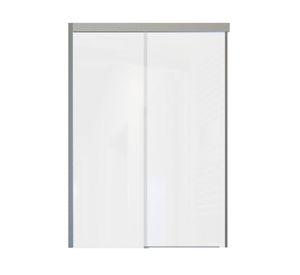 Mampara corredera Línea hera cromado 140x185x4.5 cm